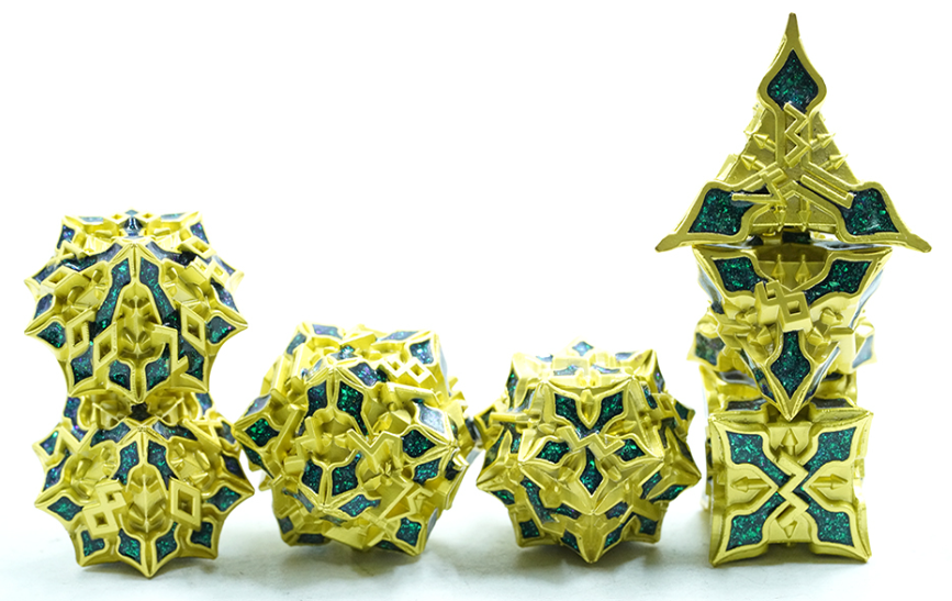 YS Full Metal Standard Dice Set | Dragon Forged