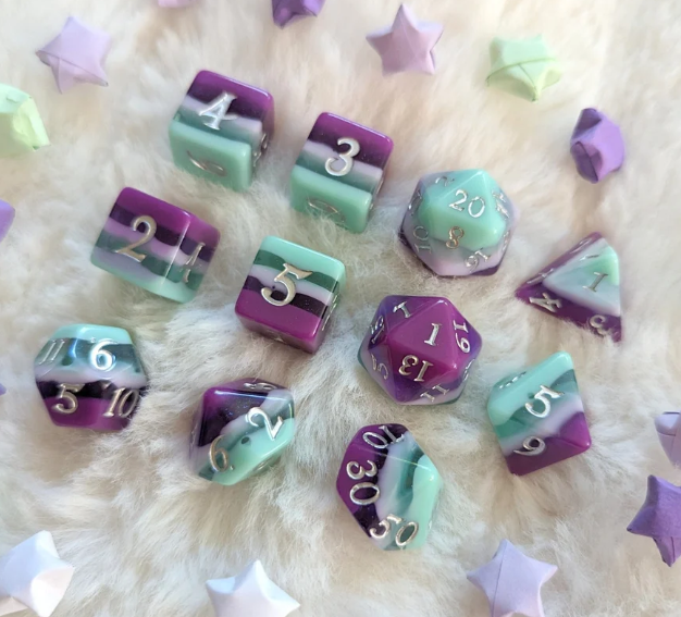 F&F 11pc Dice Set | Fae Dragon