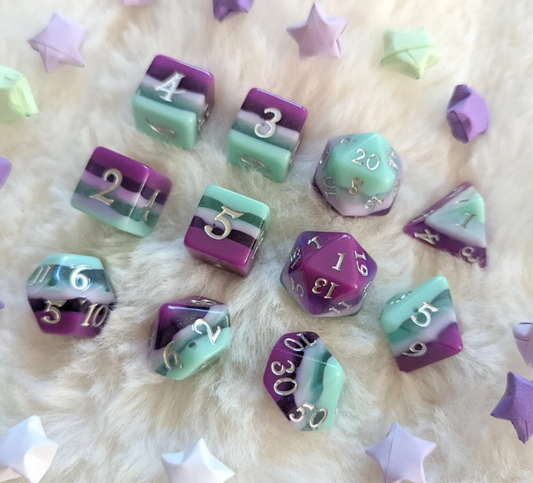 F&F 11pc Dice Set | Fae Dragon