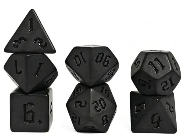HS Gothic "Lethe" Blend Standard Dice Set