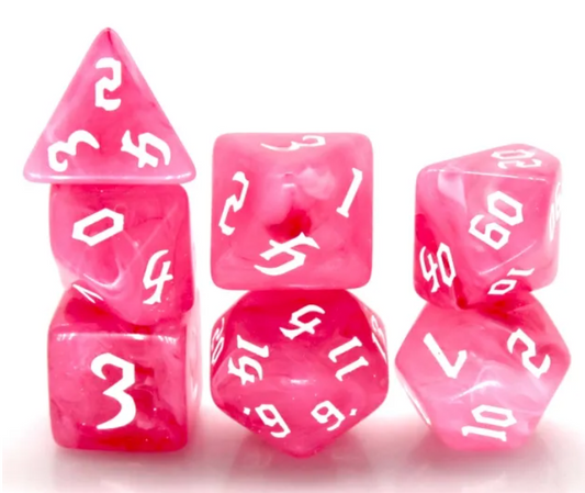 HS Gothic "Pomegranate" Blend Standard Dice Set