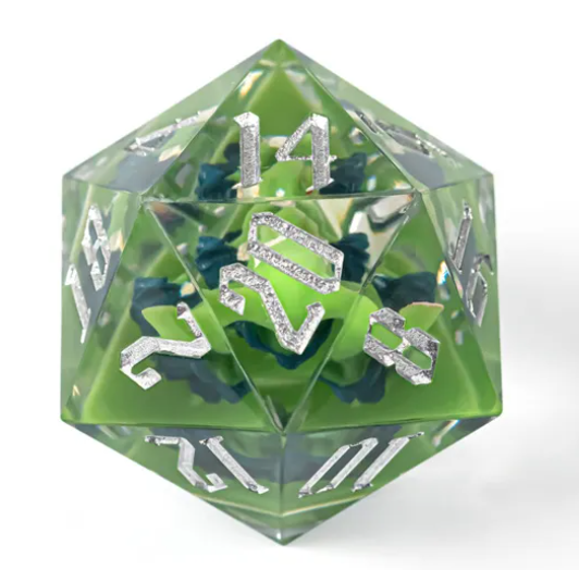 UD GIGA Resin Sharp Edge 55MM D20 | Goblin