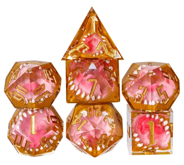 UD Resin Sharp Edge Standard Dice Set | Mimic