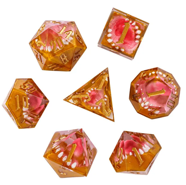 UD Resin Sharp Edge Standard Dice Set | Mimic