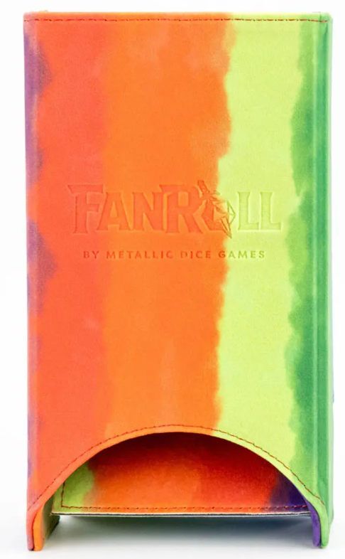 sale - FR Fold Up Dice Tower | Watercolor Rainbow
