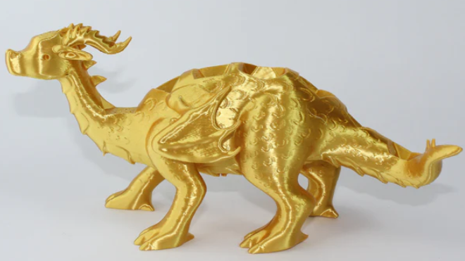 Polly the Polyhedragon Dice Pet | Adult Gold