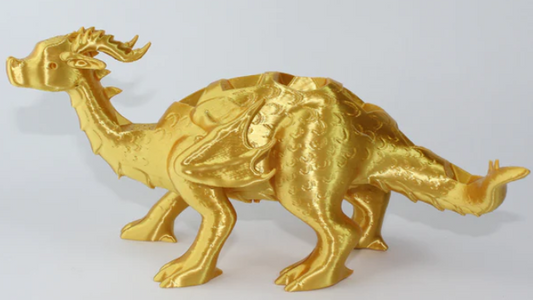 Polly the Polyhedragon Dice Pet | Adult Gold