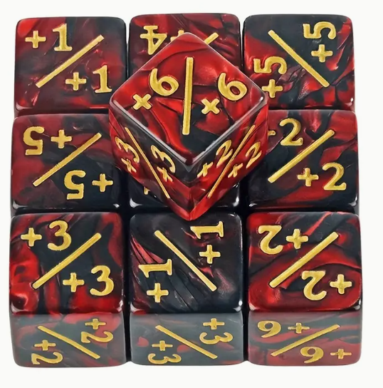 HD MTG 12D6 Positive Counter Dice Set | Sanguine
