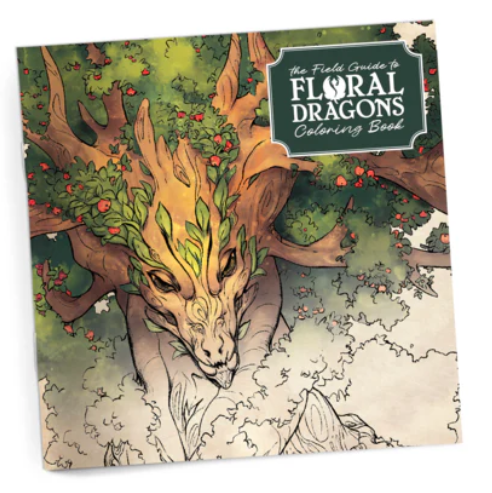 A Field Guide To Floral Dragons | Coloring Book