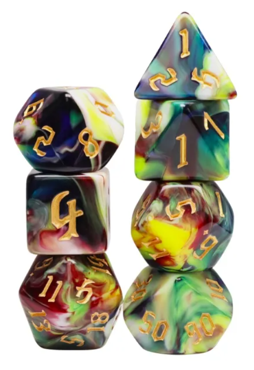 HD Gothic "Erlking" Blend Standard Dice Set