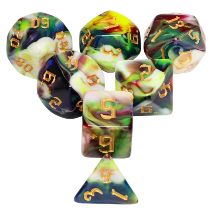 HD Gothic "Erlking" Blend Standard Dice Set