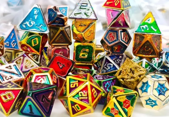 Shiny Metal Holi-Dice!