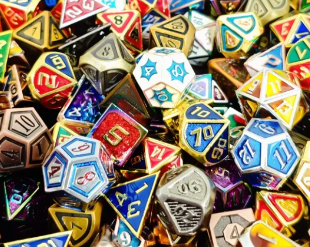 Shiny Metal Holi-Dice!