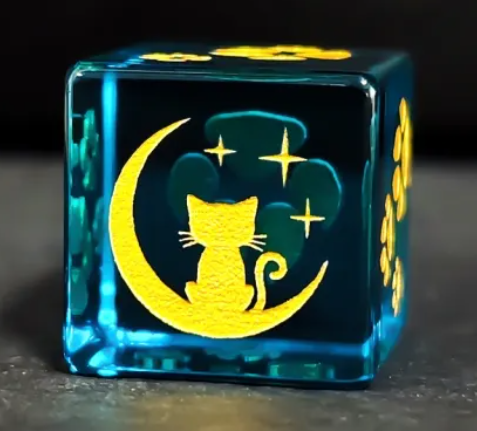 HS Cat's Eye Etched D6
