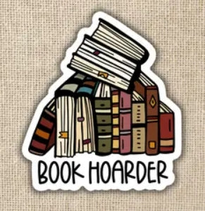 Book Hoarder Sticker