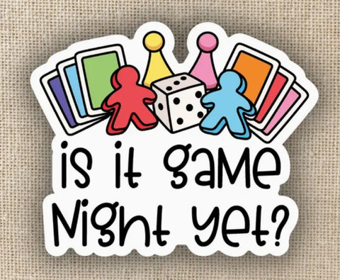 Wildly Enough Sticker - Is It Game Night Yet?