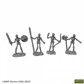Bones USA DD: Skeleton Warriors (4 figs) [Reaper 07090]