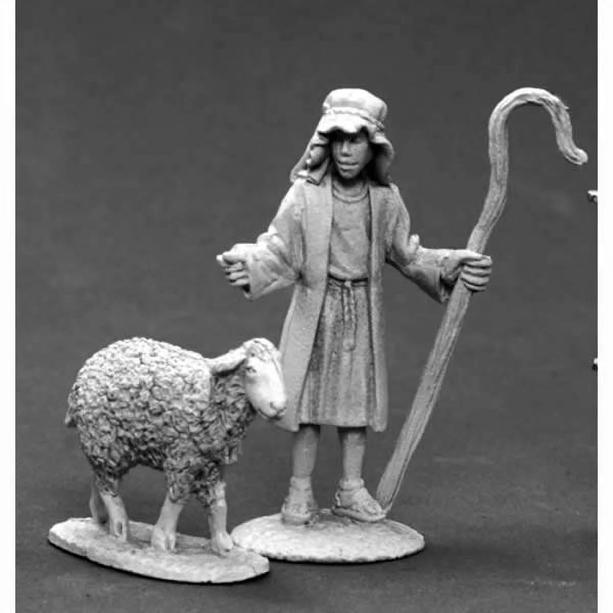 Shepherd and Sheep Nativity Townsfolk [Reaper 30237]