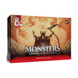 Dungeons & Dragons: Reference Cards Monsters: Animals & NPCs D&D