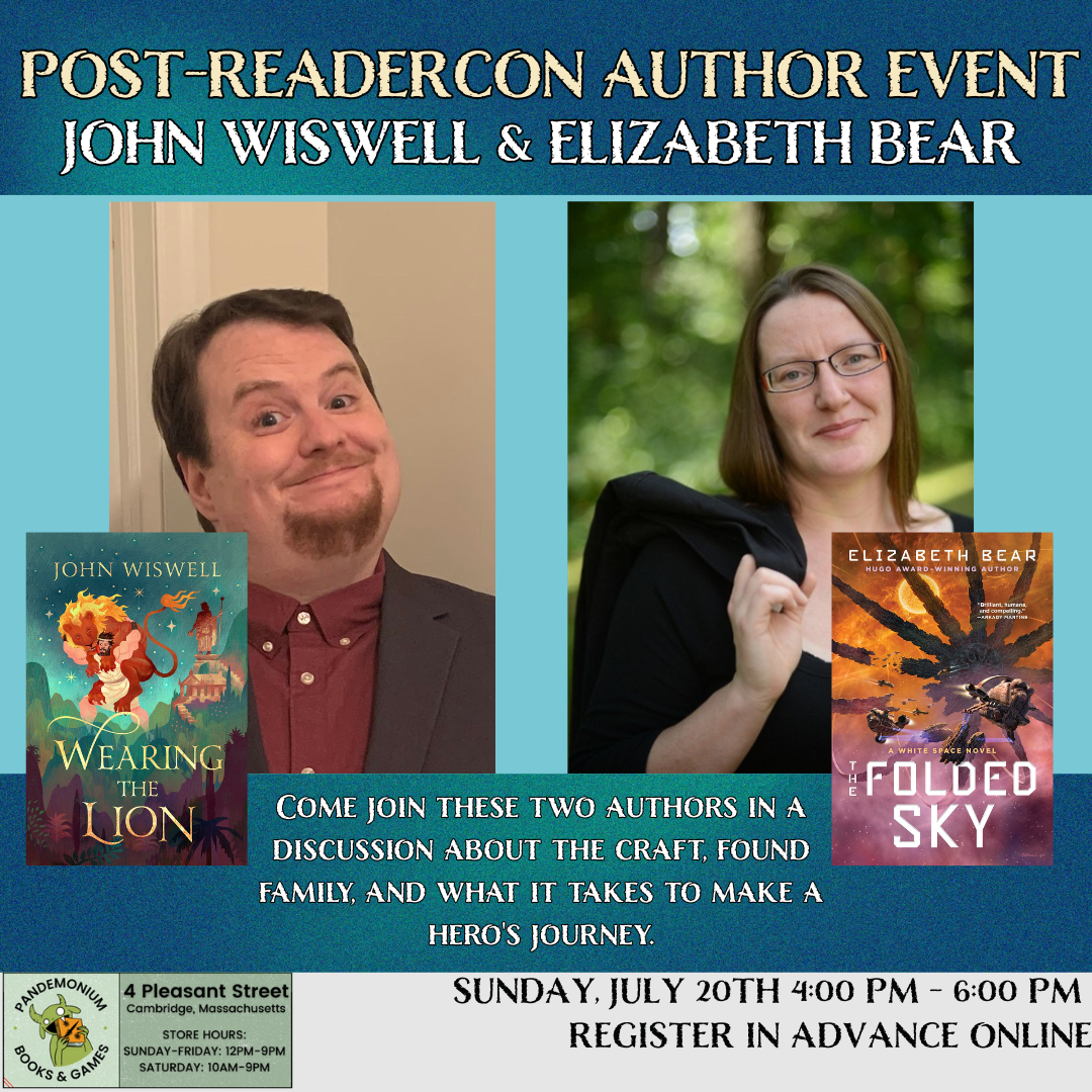 Author Event: John Wiswell & Elizabeth Bear