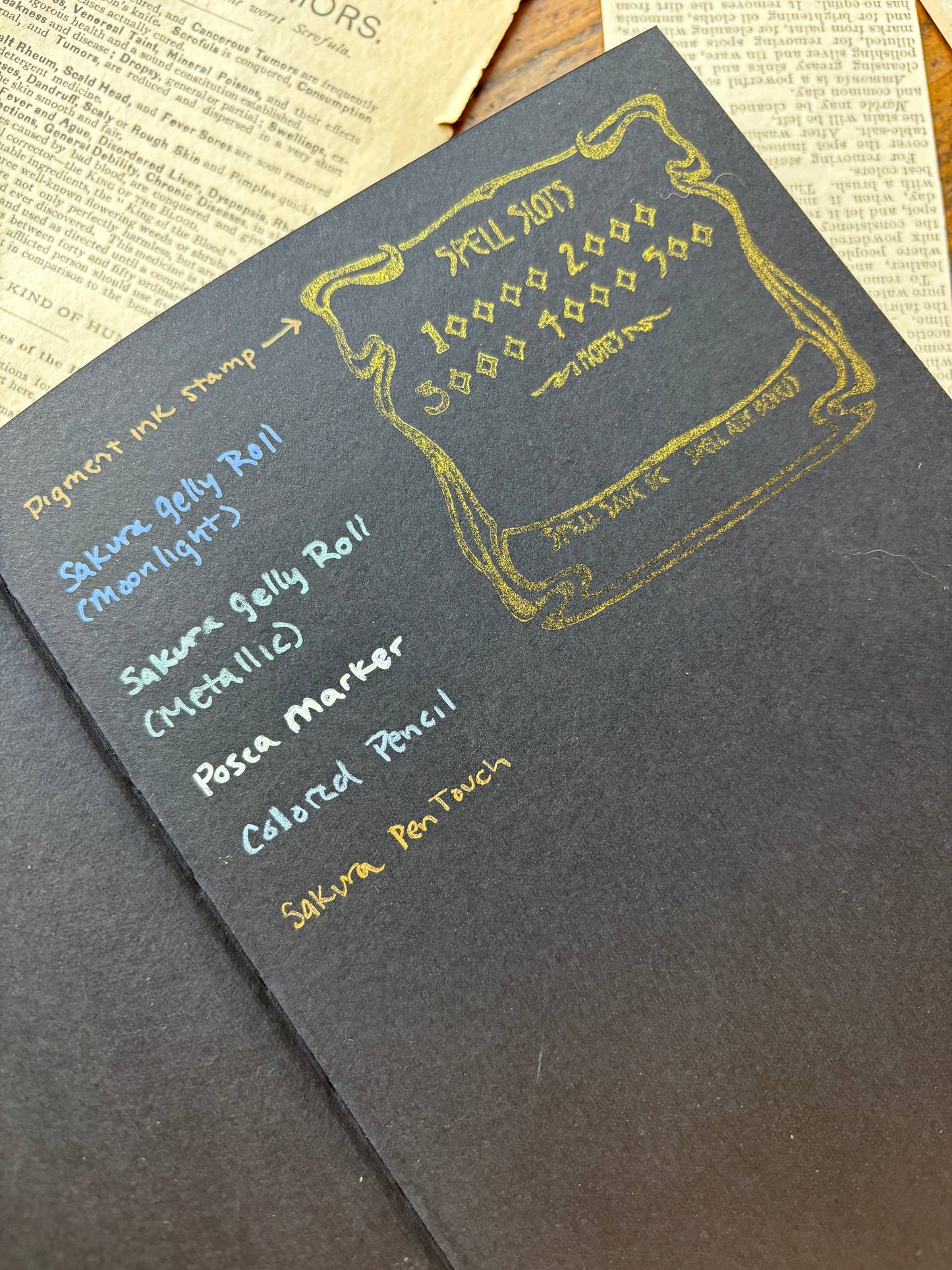 B6 Blank Notebook | The Oracle [Black Paper]