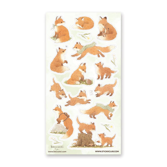 Sticker Sheet | Lovely Little Foxes