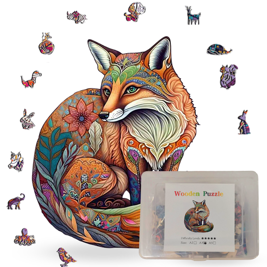 Crafthub Wooden Jigsaw A5 Puzzle | Fox