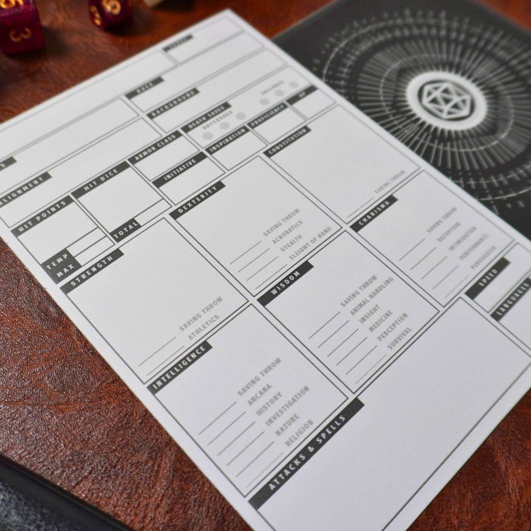 MTDC D&D 5e Mini Character Sheets