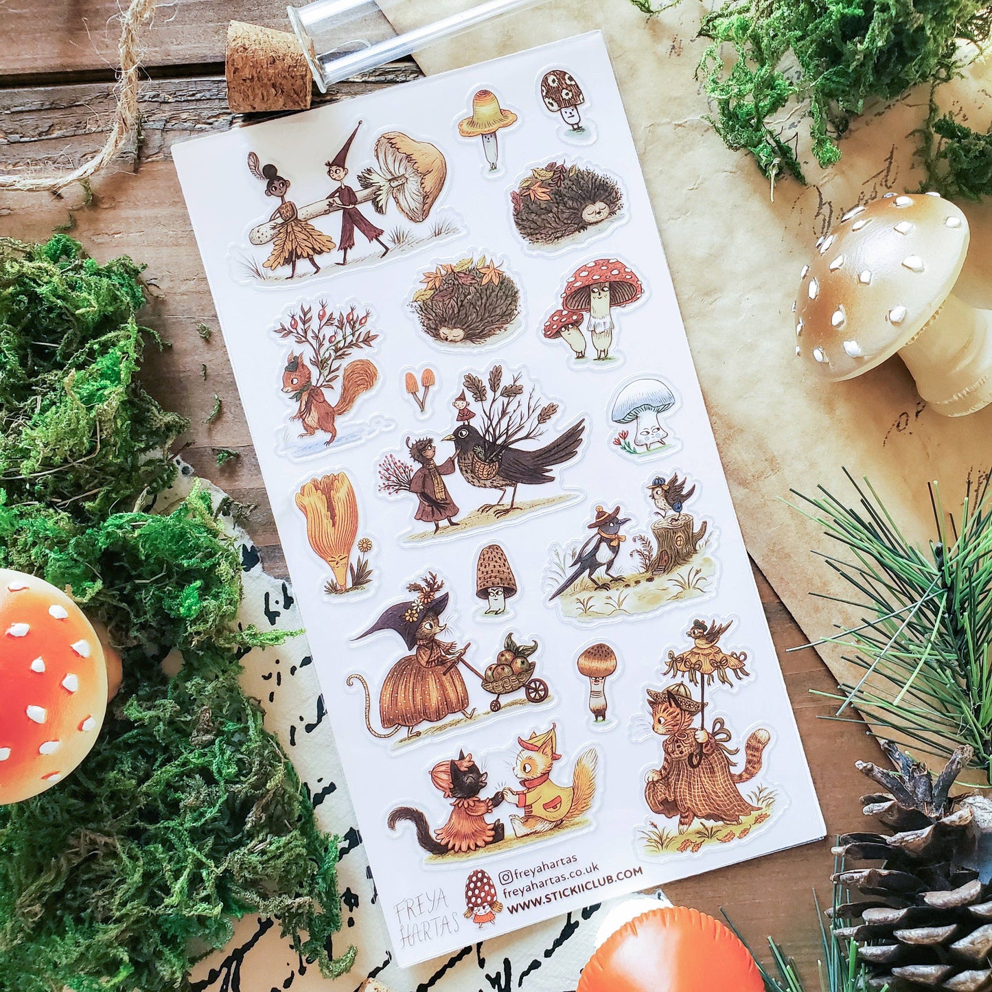 Sticker Sheet | Autumn Woodland Whimsy
