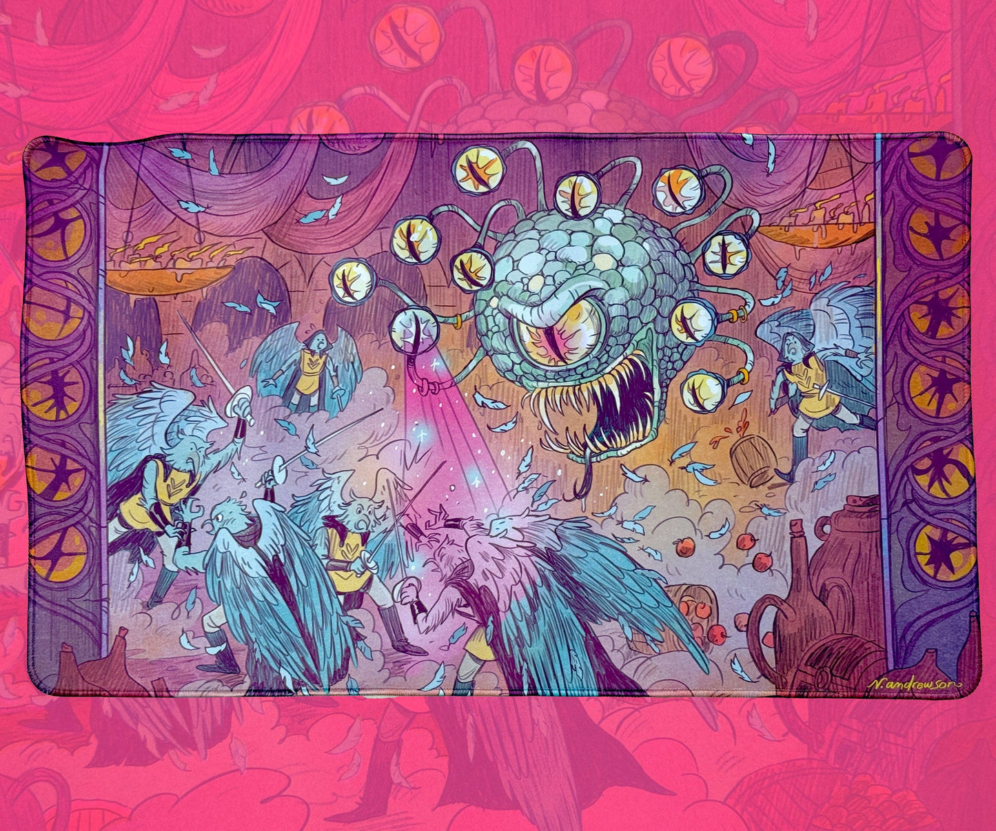 Beholder's Charm Ray Art Play-mat