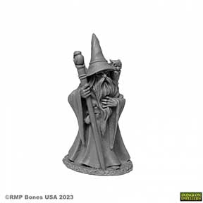 Bones USA: Anuminar Winterbeard, Wizard human male [Reaper 07077]