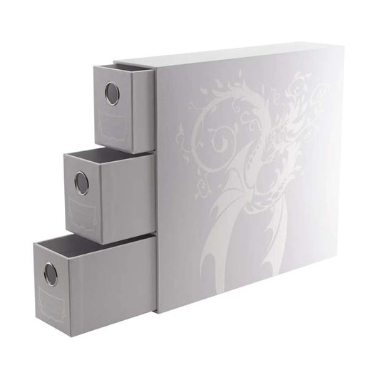DRAGON SHIELD: FORTRESS CARD DRAWERS STORAGE: VERTICAL 3XL: WHITE