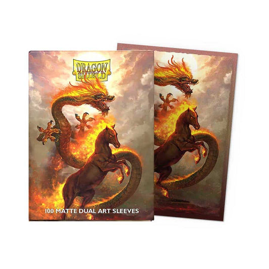 DRAGON SHIELD SLEEVES: DUAL MATTE ART: CHINESE NEW YEAR 2026: YEAR OF THE FIRE HORSE
