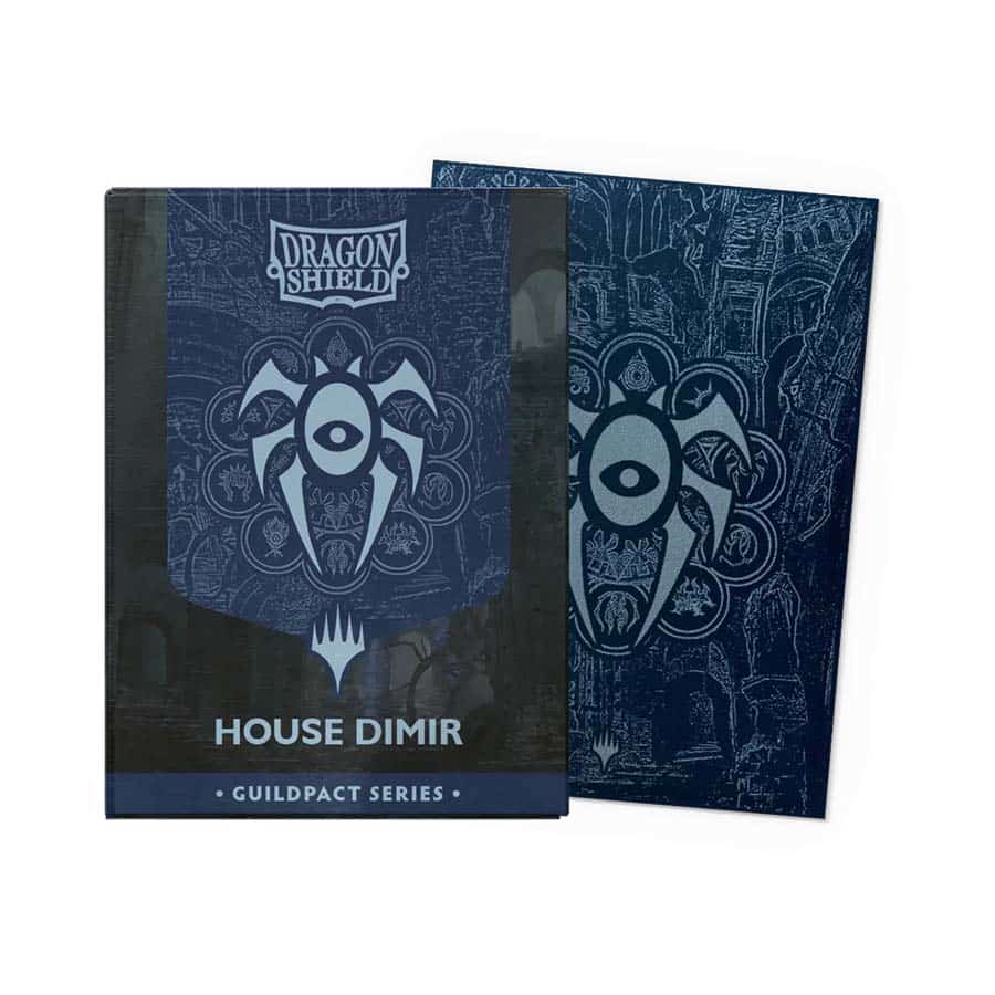 DRAGON SHIELD: MAGIC THE GATHERING: GUILDPACT SERIES: MATTE DUAL ART (STANDARD SIZE LICENSED SLEEVES): HOUSE DIMIR (100CT)