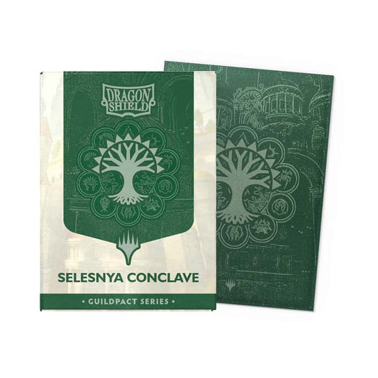 DRAGON SHIELD: MAGIC THE GATHERING: GUILDPACT SERIES: MATTE DUAL ART (STANDARD SIZE LICENSED SLEEVES): SELESNYA CONCLAVE (100CT)