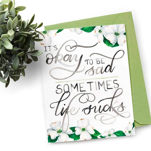 sale - Sometimes Life Sucks Card — Nontraditional Sympathy Card