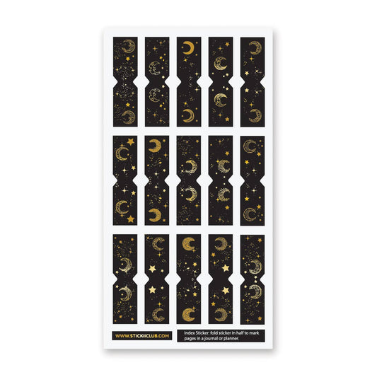 Sticker Sheet | Moon and Star Tabs