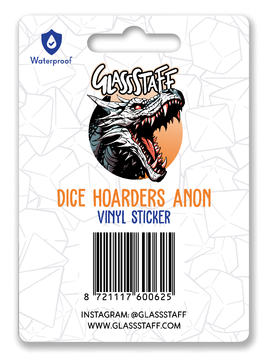 GS Vinyl Sticker | Dice Hoarders Anon