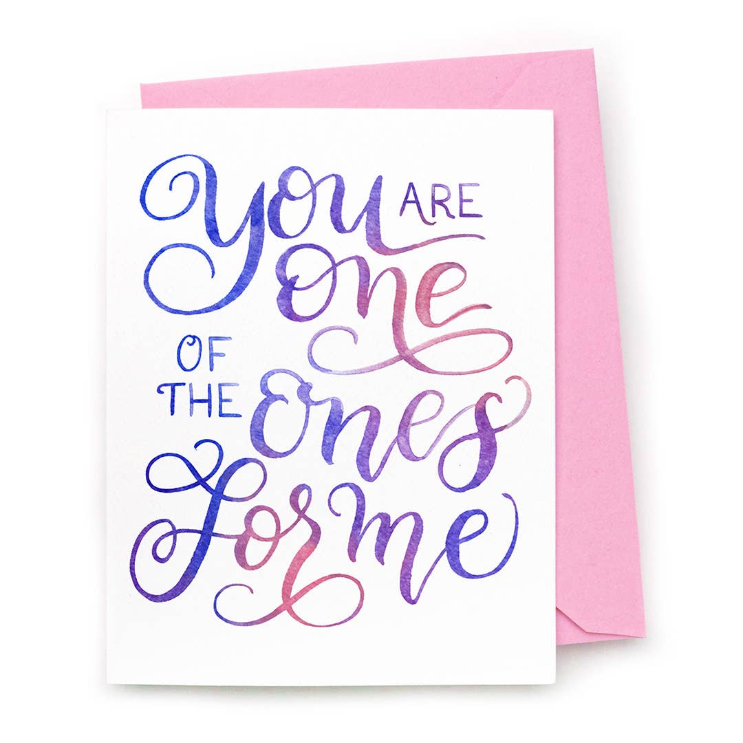 sale - One of the Ones for Me Card — Polyamory Love Card