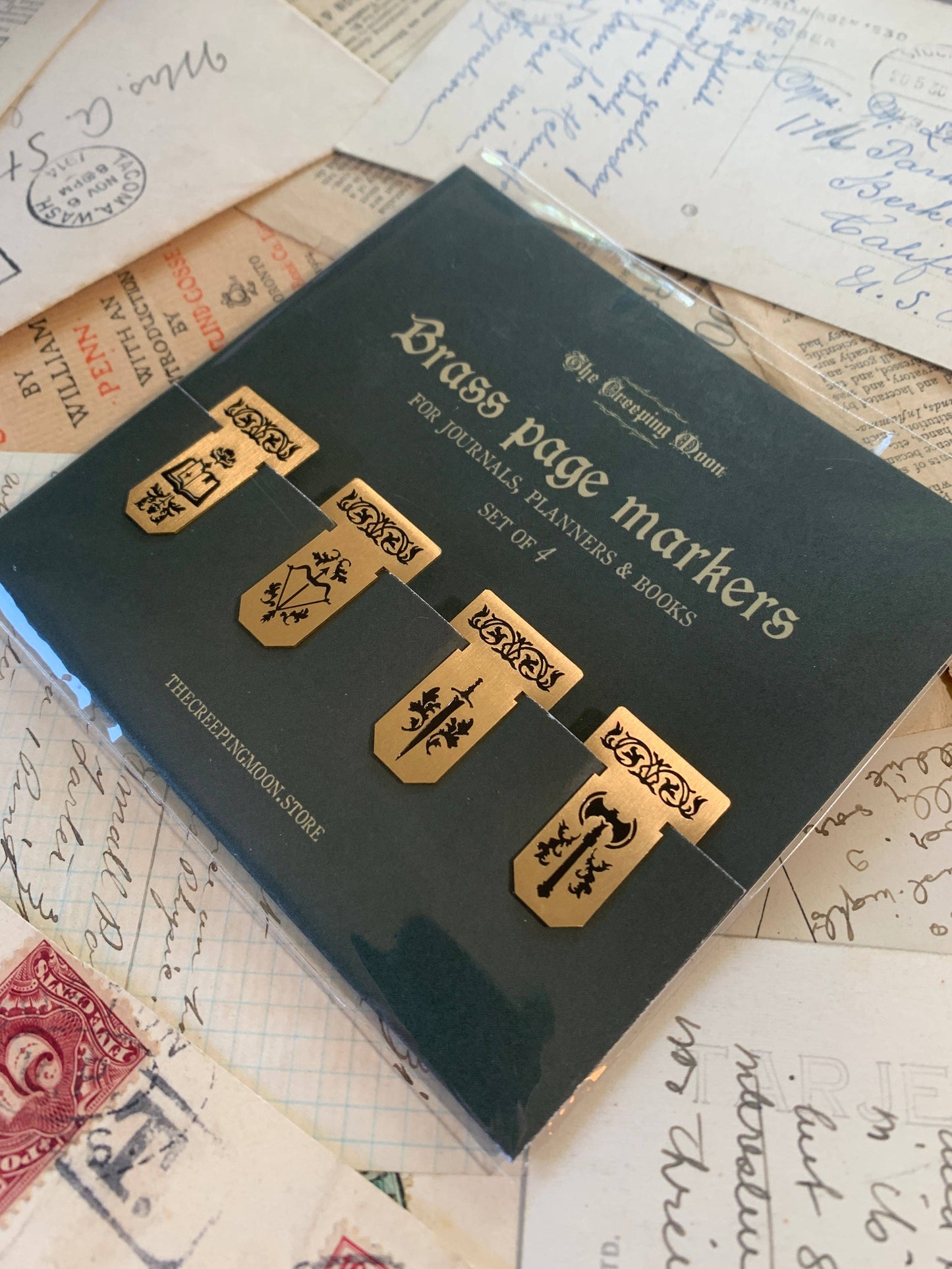 CM Metal Page Clip | Mini Brass Weapons [Set of 4]