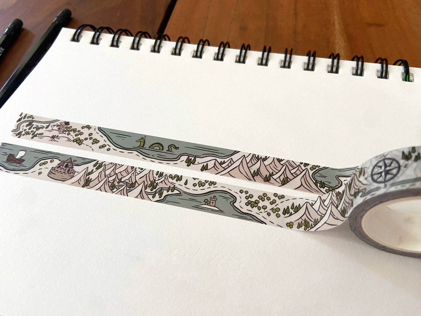 STC Cartography Washi Tape | Fantasy Adventure Map