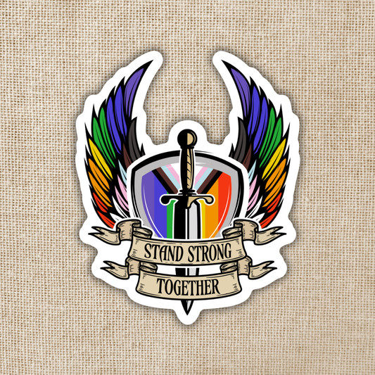 Stand Strong Together Pride Sticker