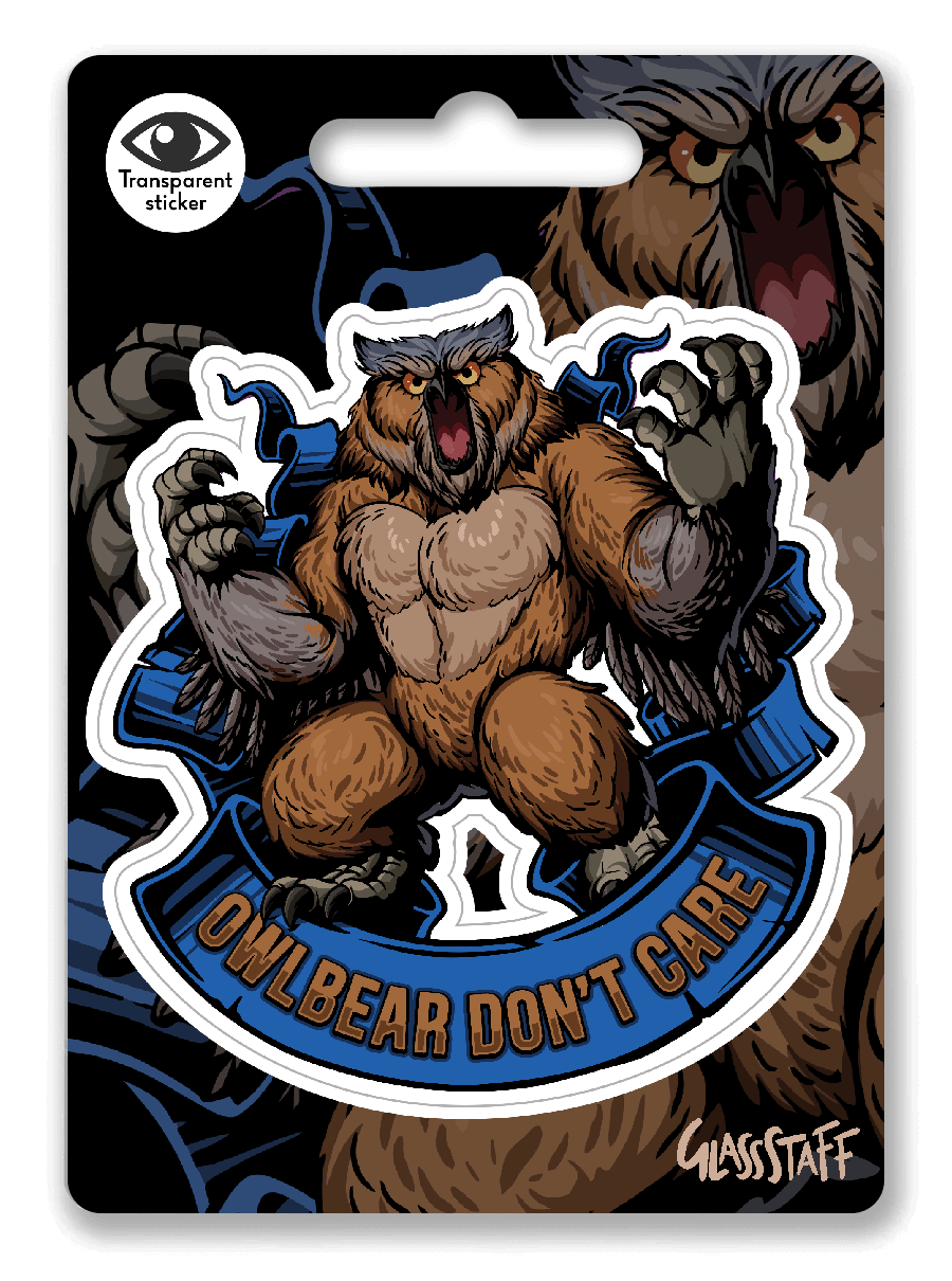 GS Vinyl Sticker | Owlbear Don't Care