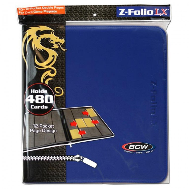 Binder: 12pkt: Zipper Folio: LX Blue