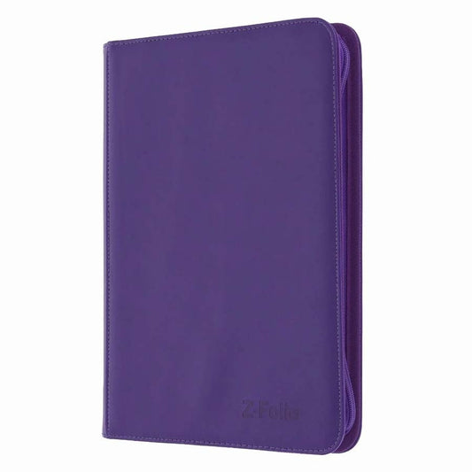 BCW SUPPLIES: Z-FOLIO 9-POCKET ALBUM: PURPLE (1-ZF9-PUR)
