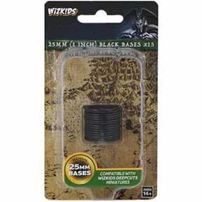 Deep Cuts- Black 25mm Round Base 15ct [WZK73593]