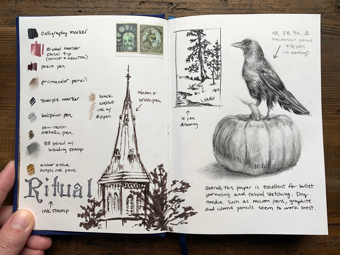 B6 Blank Notebook | The Astronomer [Gold]