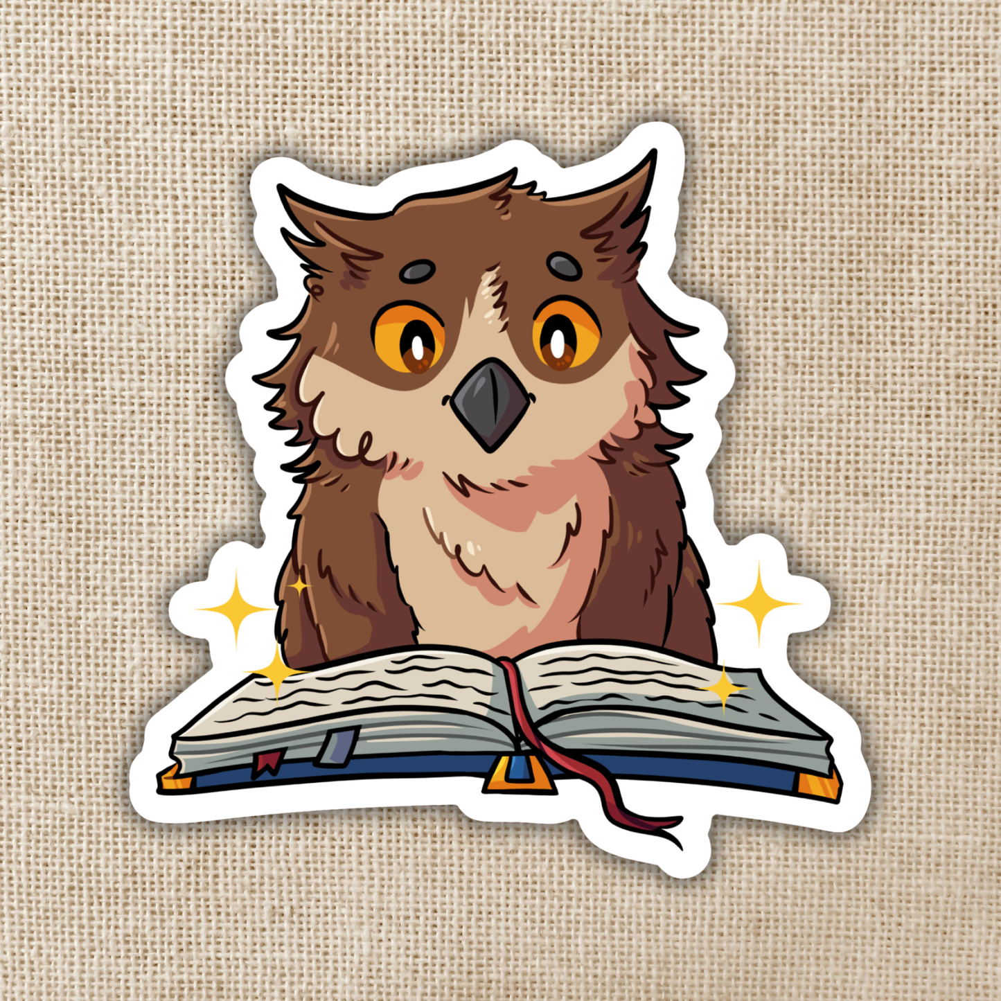 Owlbear Reading Sticker