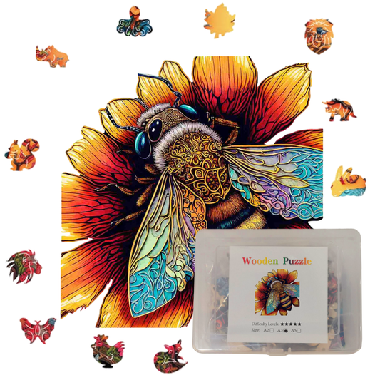 Crafthub Wooden Jigsaw A5 Puzzle | Bee
