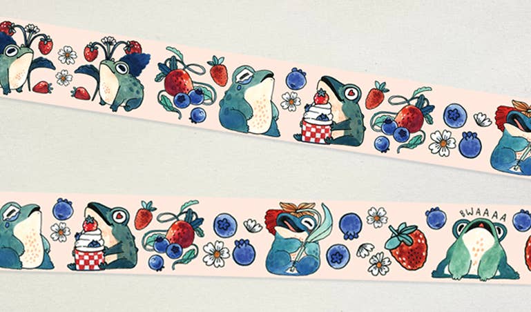 SC Washi Tape | Frogs and Berries